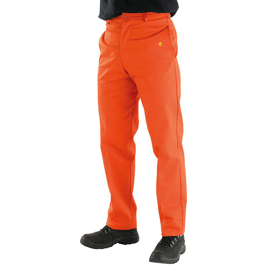 Beeswift Fire Retardant Trousers Orange 34