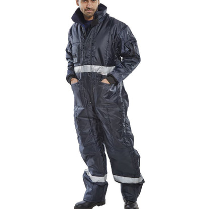 Beeswift Coldstar Freezer Coverall Navy Blue S