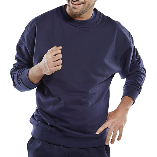 Beeswift Click Premium Sweatshirt Navy Blue M