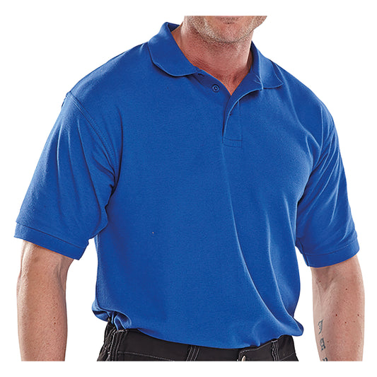 Beeswift Click Premium PK Short Sleeve Polo Shirt Royal Blue 3XL