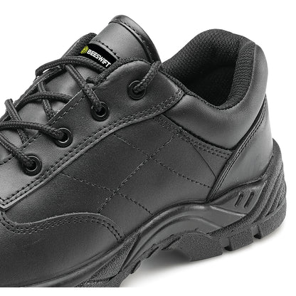 Beeswift Composite S1 Lace up Leather Upper Shoe 1 Pair Black 10.5