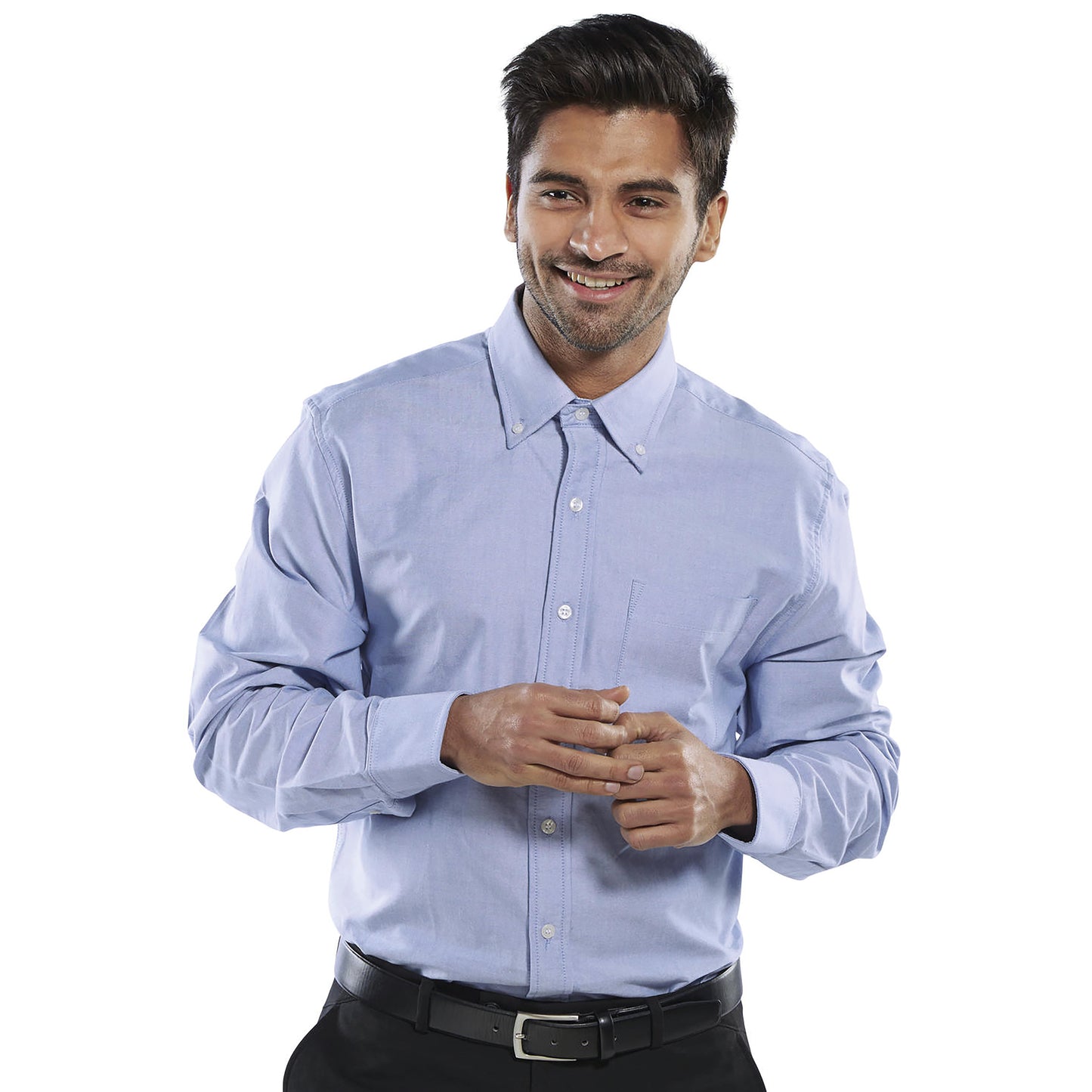 Beeswift Oxford Long Sleeve Shirt Blue 17