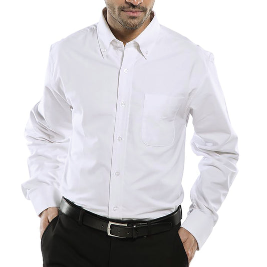 Beeswift Oxford Long Sleeve Shirt White 16.5