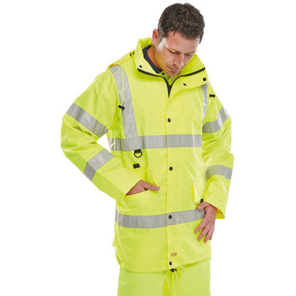 Beeswift Jubilee High Visibility Jacket Saturn Yellow XL