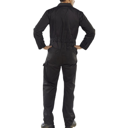 Beeswift Super Click Heavyweight Boilersuit Black 42