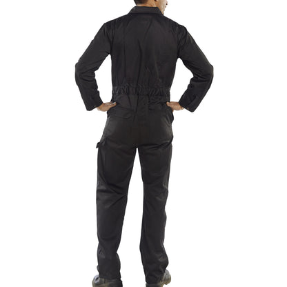Beeswift Super Click Heavyweight Boilersuit Black 44