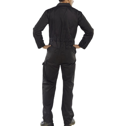 Beeswift Super Click Heavyweight Boilersuit Black 52
