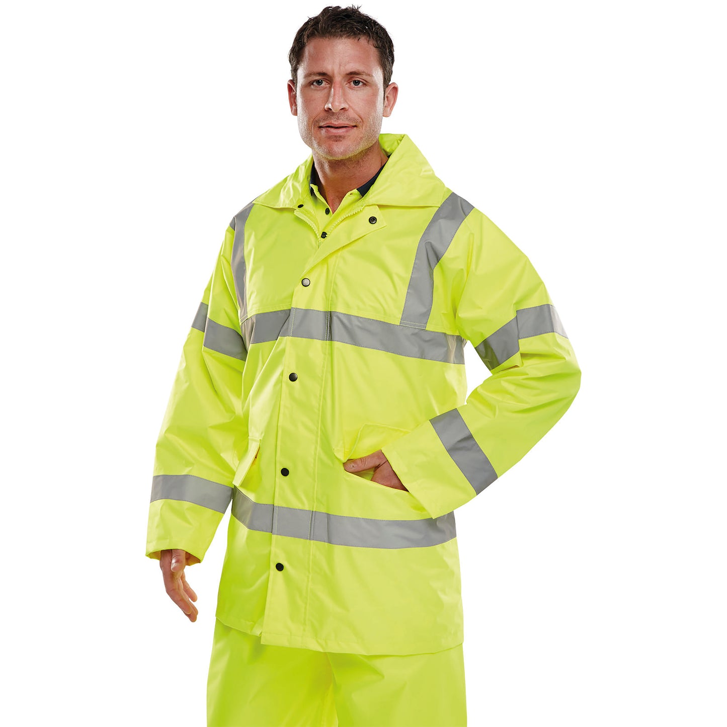 Beeswift High Visibility EN471 Lightweight Jacket Saturn Yellow 2XL