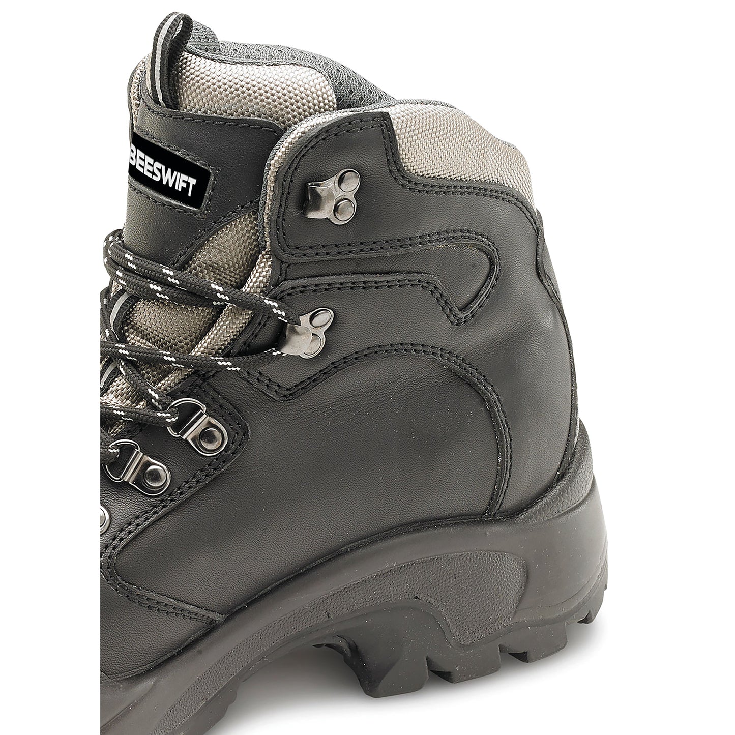 Beeswift PU Rubber D-Ring S3 Steel Toe Cap Safety Boots 1 Pair Black 08