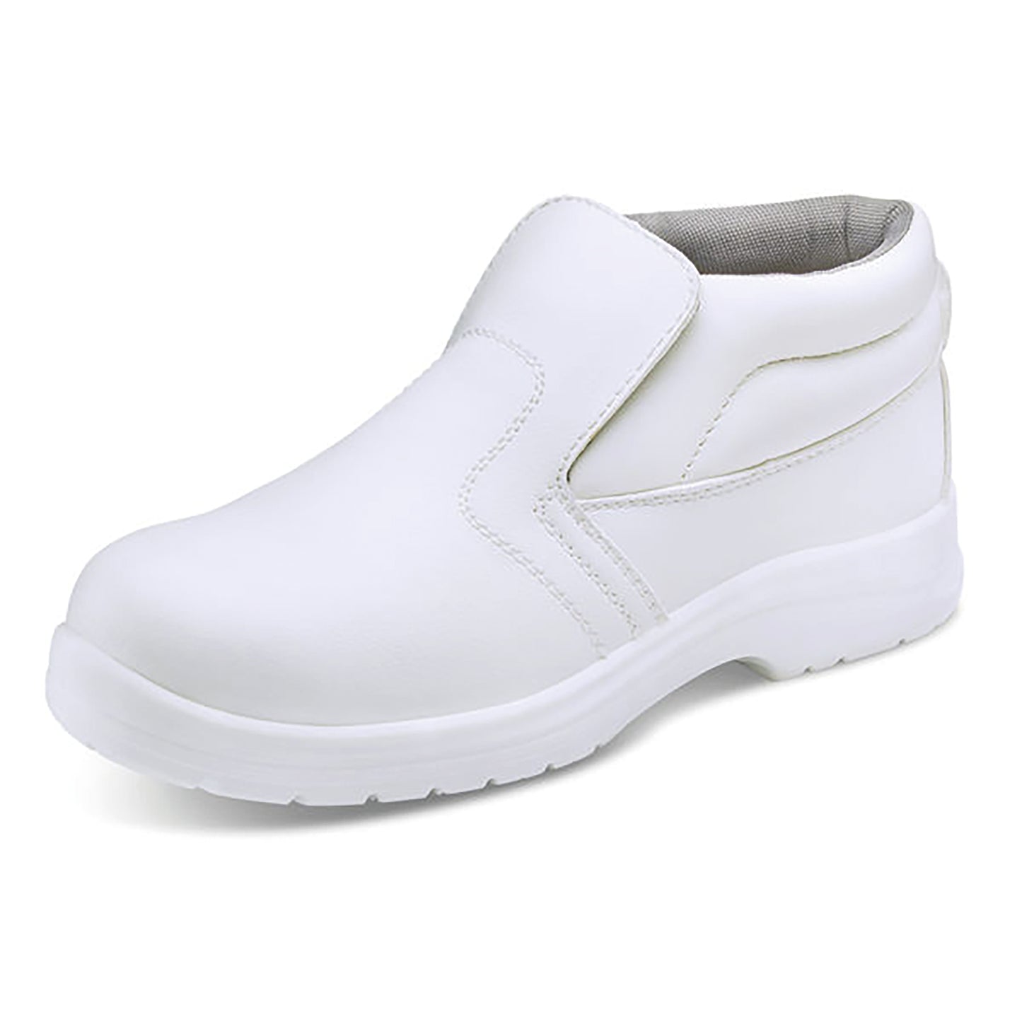 Beeswift Micro-Fibre Water Resistant Pull On Steel Toe Cap S2 Safety Boots 1 Pair White 09