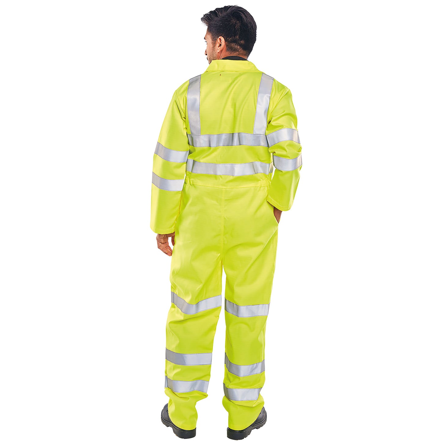 Beeswift Tesla Boilersuit Fire Retardant Anti-Static High Visibility EN471 Saturn Yellow 54