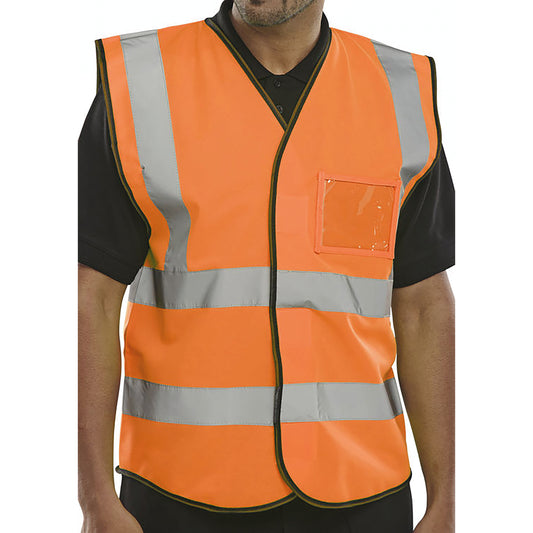 Beeswift High Visibility ID Vest Orange L