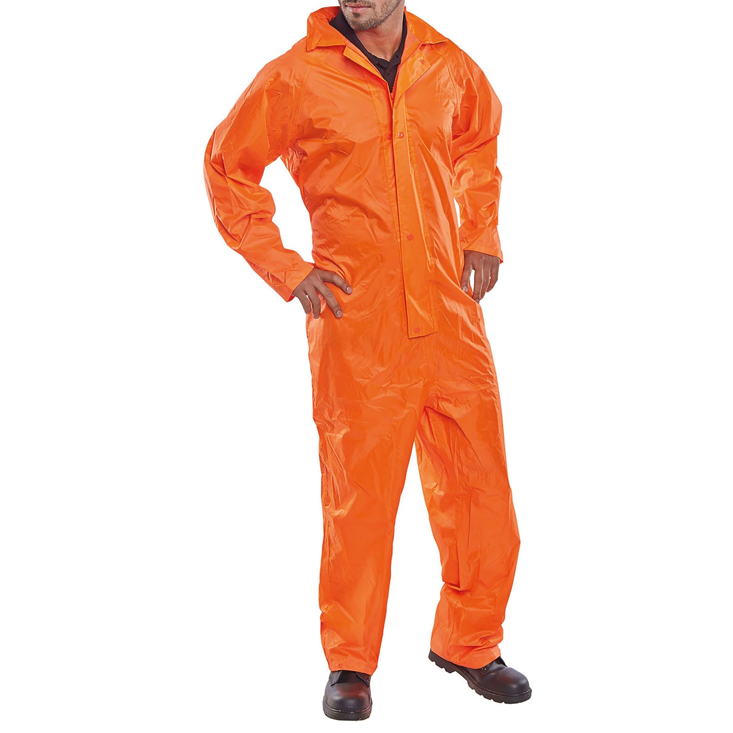 Beeswift Nylon B-Dri Coverall Orange 2XL