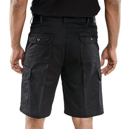 Beeswift Cargo Pocket Shorts Black 34