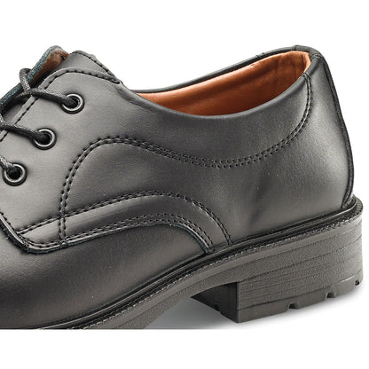 Beeswift Managers Leather Upper Lace up S1 Safety Shoe 1 Pair Black 06.5