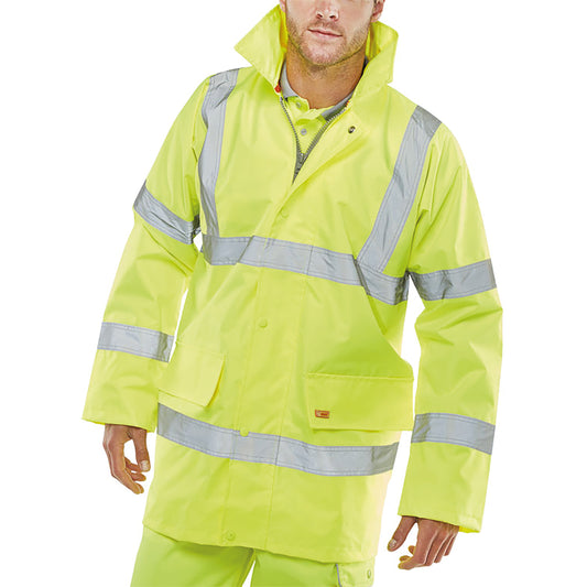 Beeswift Jubilee Economy High Visibility Jacket Saturn Yellow S