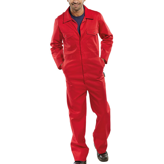 Beeswift Click Boilersuit Red 54