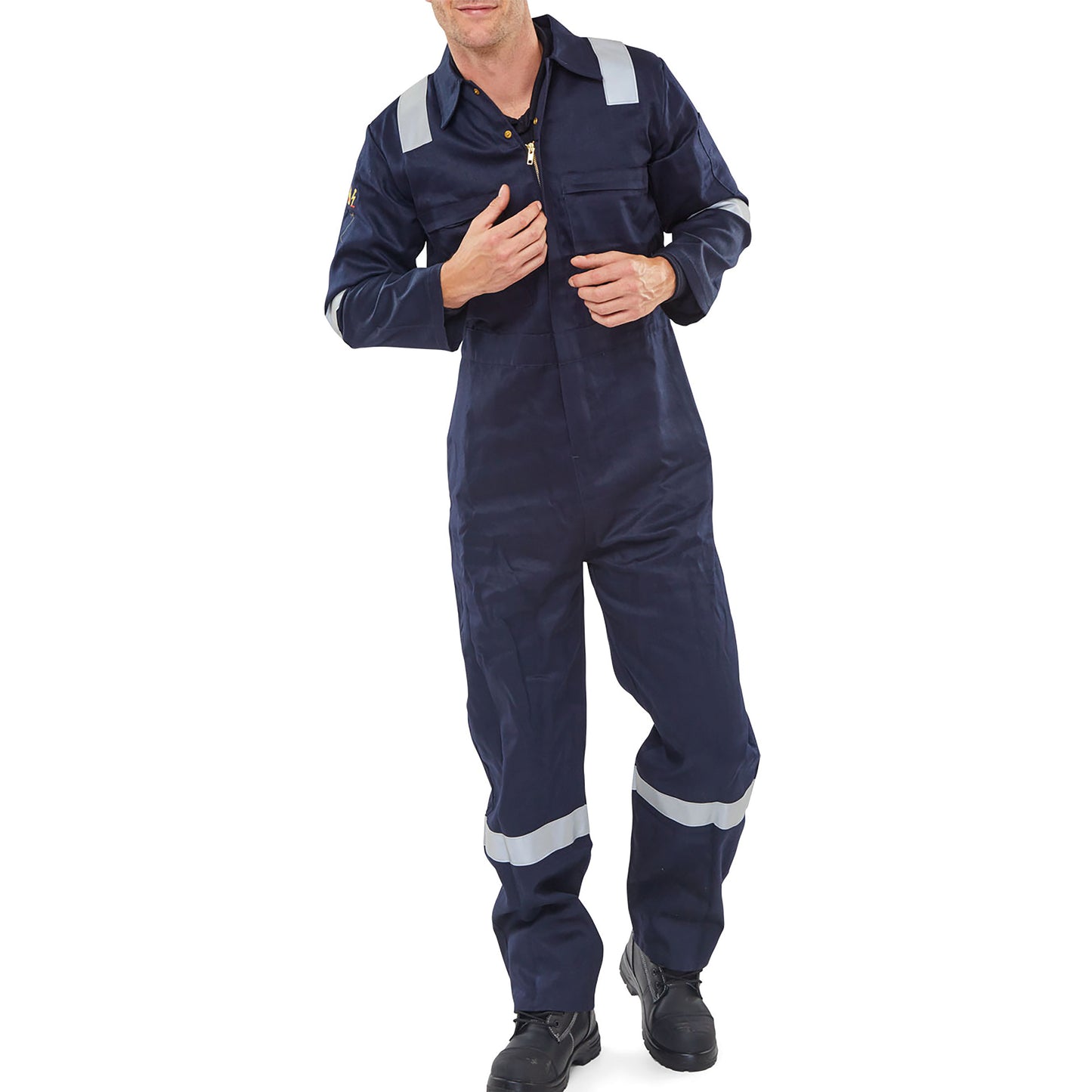 Beeswift Burgan Boilersuit Fire Retardant Anti-Static Navy Blue 40