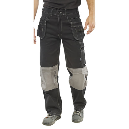Beeswift Kington Multipurpose Pocket Trousers Black 40
