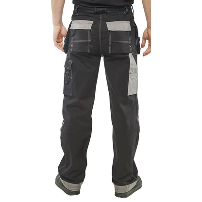 Beeswift Kington Multipurpose Pocket Trousers Black 48T