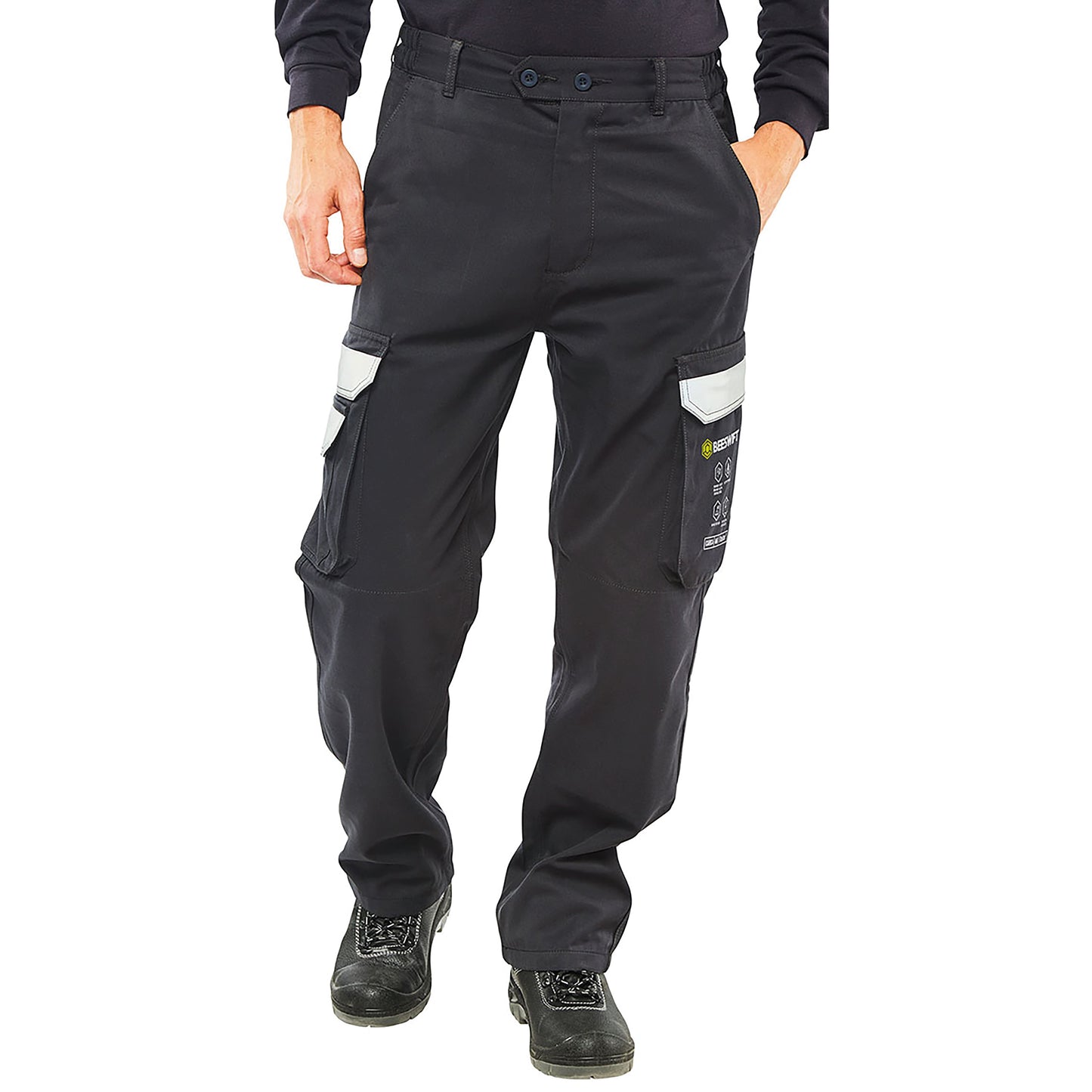 Beeswift Arc Flash Trousers Navy Blue 36T
