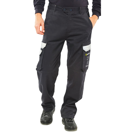Beeswift Arc Flash Trousers Navy Blue 38
