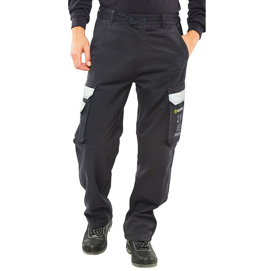 Beeswift Arc Flash Trousers Navy Blue 40