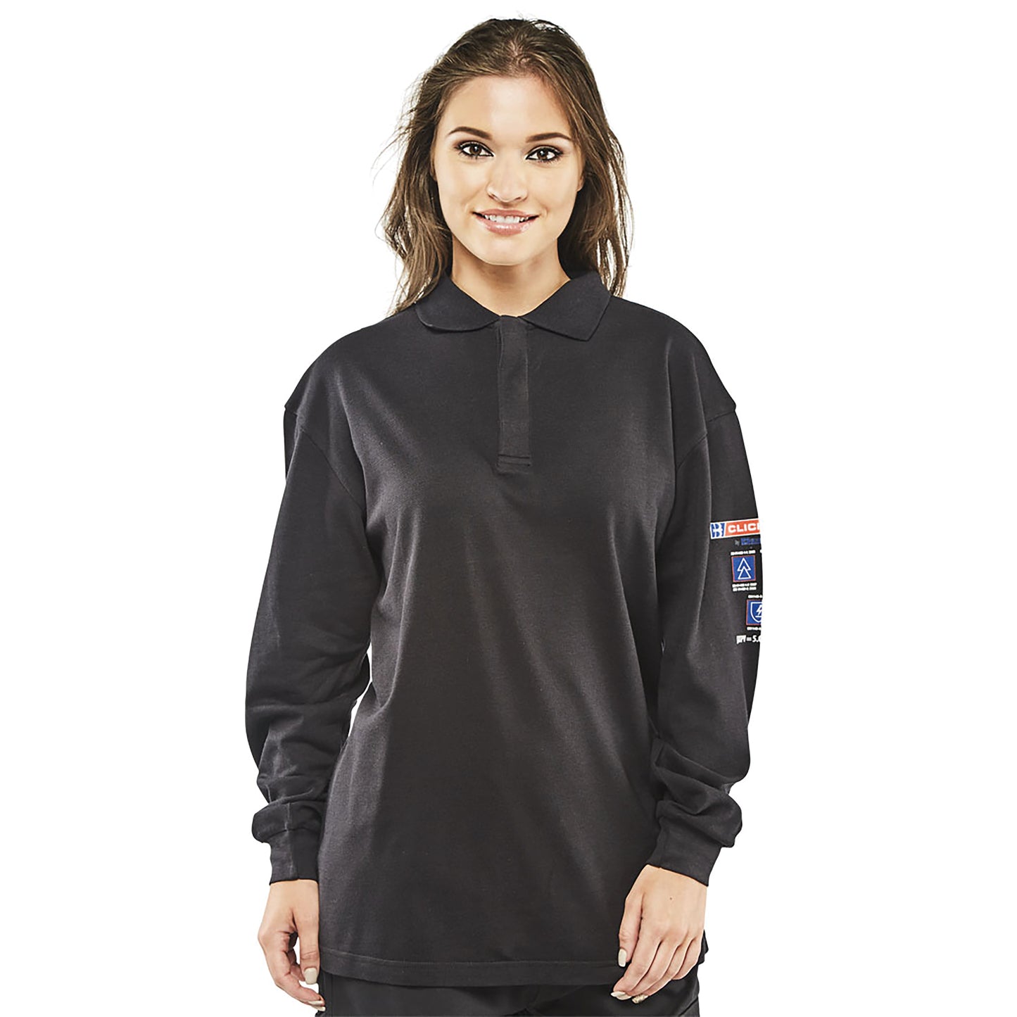 Beeswift Arc Flash Polo Shirt Flame Retardant Anti-Static Navy Blue M