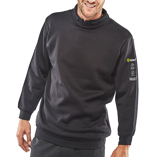 Beeswift ARC Flash Sweatshirt Navy Blue 3XL