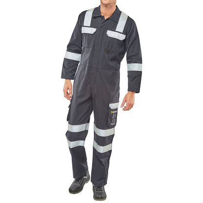 Beeswift ARC Flash Coverall Navy Blue 42