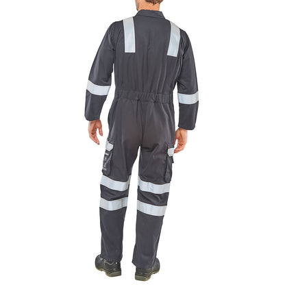 Beeswift ARC Flash Coverall Navy Blue 42