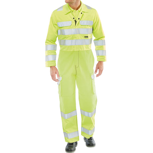 Beeswift ARC Flash High Visibility Coverall Saturn Yellow 38