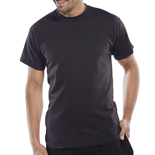 Beeswift Click Heavyweight 100% Cotton T-shirt Black 4XL