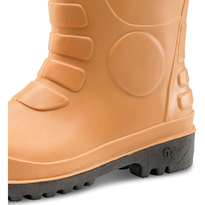 Beeswift Eurorig Steel Toe Cap PVC Safety Boot 1 Pair Tan 10.5