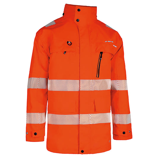 Beeswift Deltic High Visibility Foul Weather Jacket Orange L