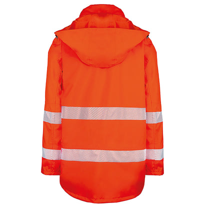 Beeswift Deltic High Visibility Foul Weather Jacket Orange 3XL