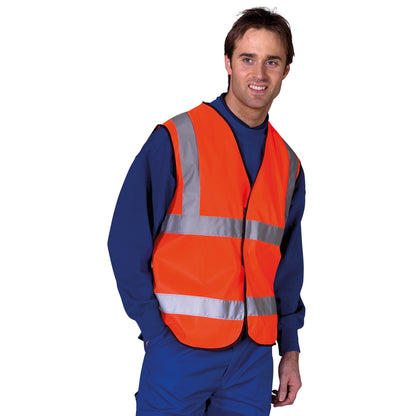 Beeswift Bseen EN ISO 20471 High Visibility Vest (Pack of 100) Orange 2XL