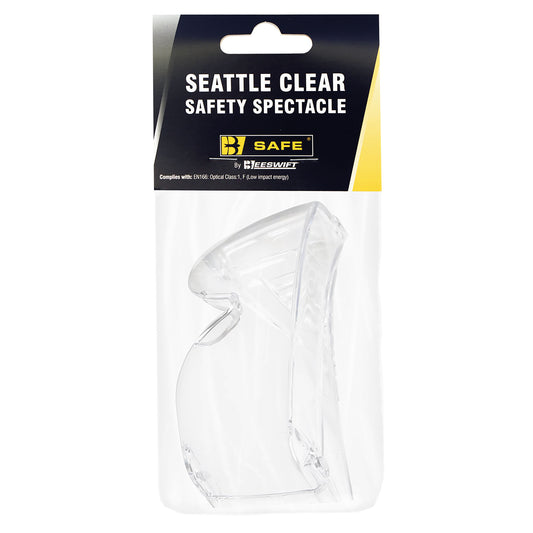 Beeswift Seattle Wraparound Safety Spectacles Clear