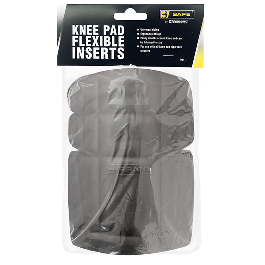 Beeswift B-Brand Foldable Flexible Inserts Knee Pad 1 Pair Black