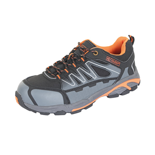 Beeswift S3 Composite Water Resistant Lace Up Trainers 1 Pair Black/Orange 06