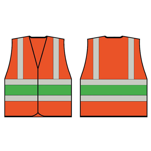 Beeswift High Visibility Vest Orange/Green 2XL