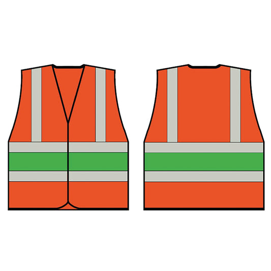 Beeswift High Visibility Vest Orange/Green 4XL