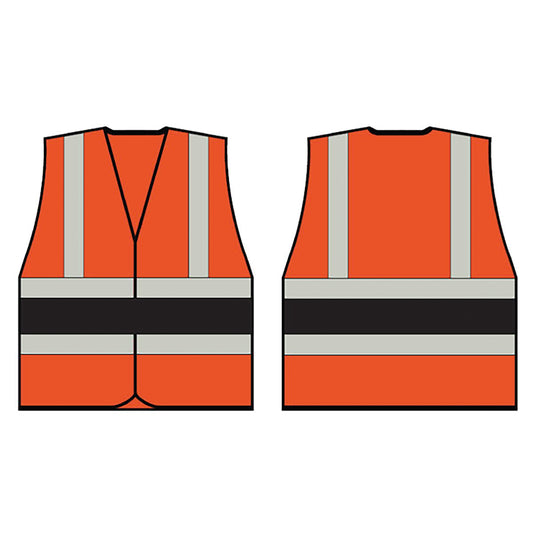 Beeswift High Visibility Vest Orange/Black 3XL