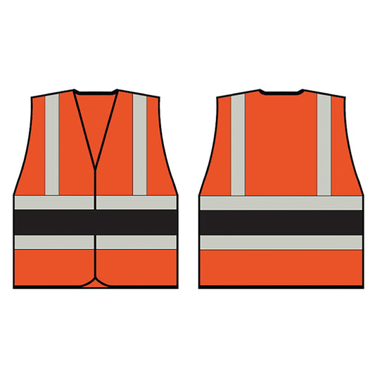 Beeswift High Visibility Vest Orange/Black 2XL