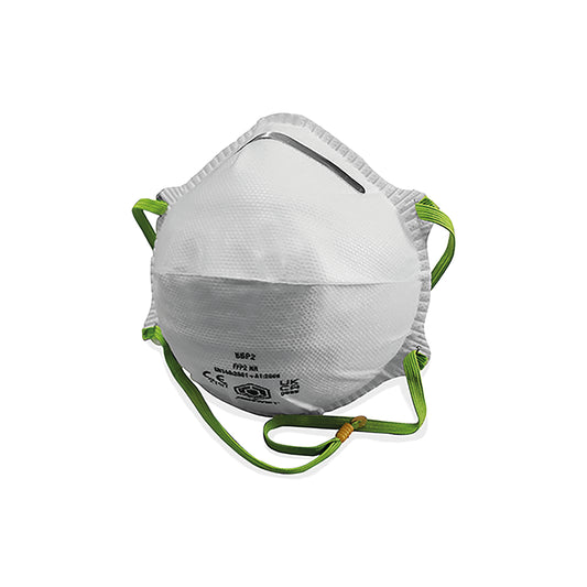 Beeswift B-Brand P2 Moulded Particulate Respirator Mask White (Pack of 20) White