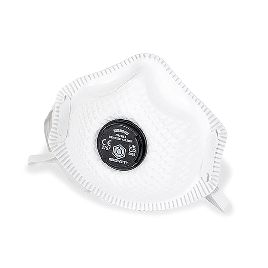 Beeswift P3 Vented Mesh Cup Respirator Mask (Pack of 5) White