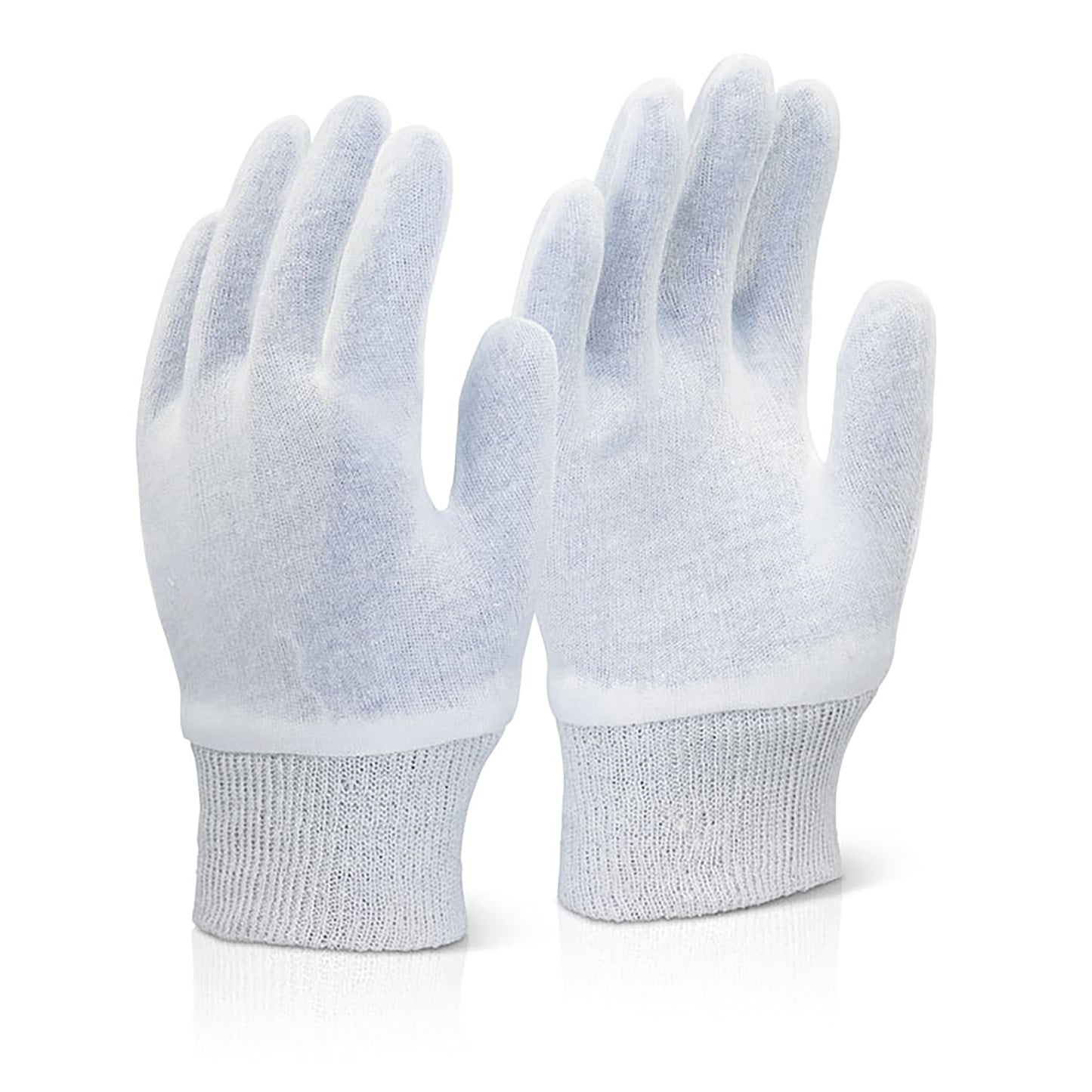 Beeswift Stockinette Knitwrist Super Gloves (Pack of 600) White M