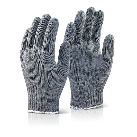 Beeswift Mixed Fibre One Size Gloves (Pack of 240) Grey One Size