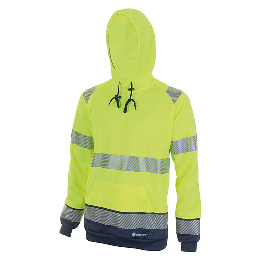 Beeswift High Visibility Two Tone Sweatshirt Saturn Yellow/Navy Blue L