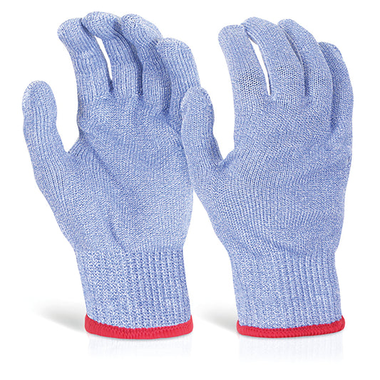 Beeswift Glovezilla Cut Resistant Food Safe Gloves 1 Pair Blue L